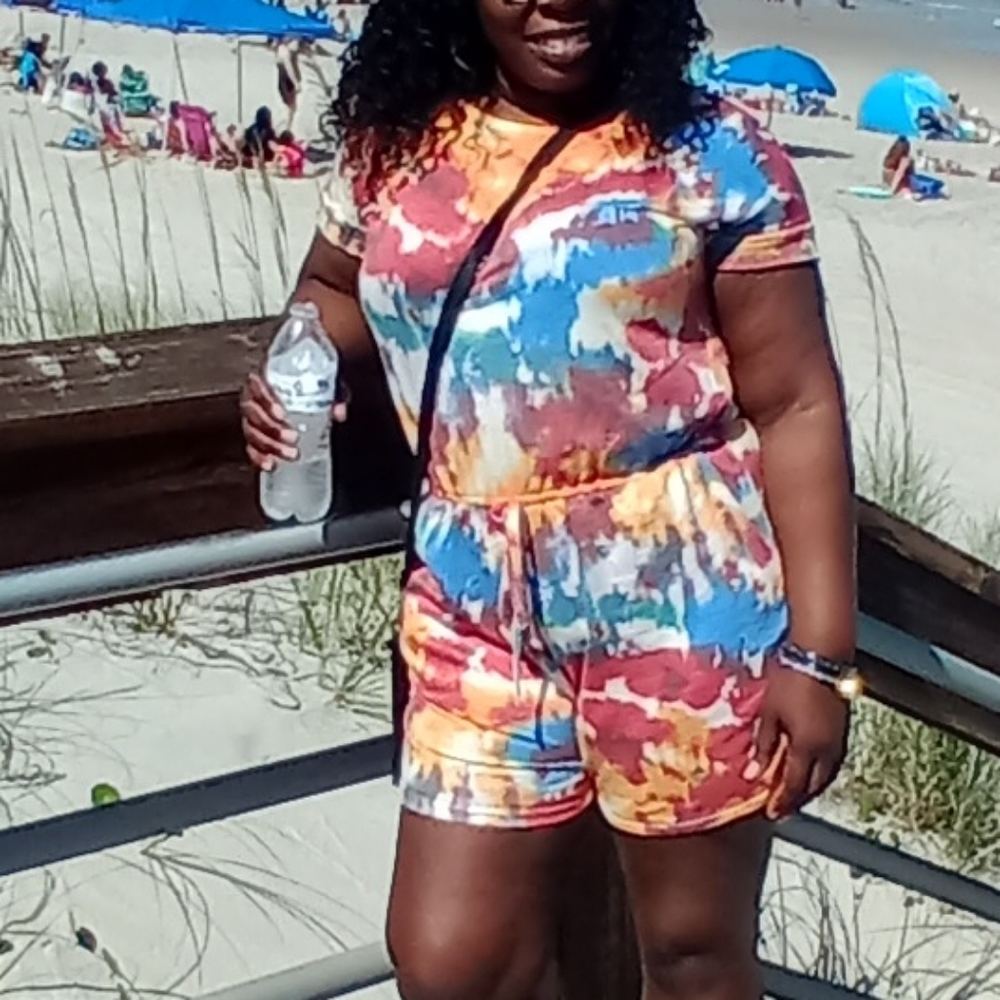 Cream Sickle Tie Dye Romper